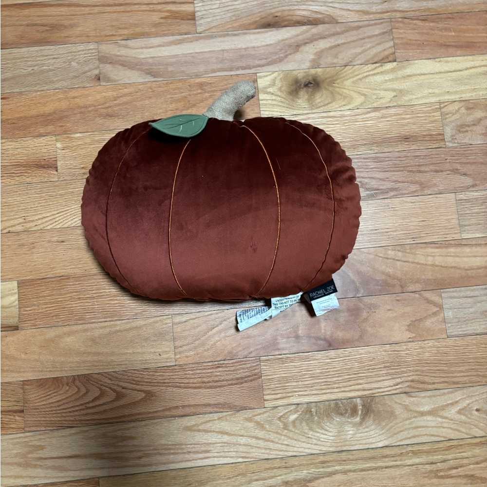 Rachel Zoe rust orange Pumpkin Holiday Pillow